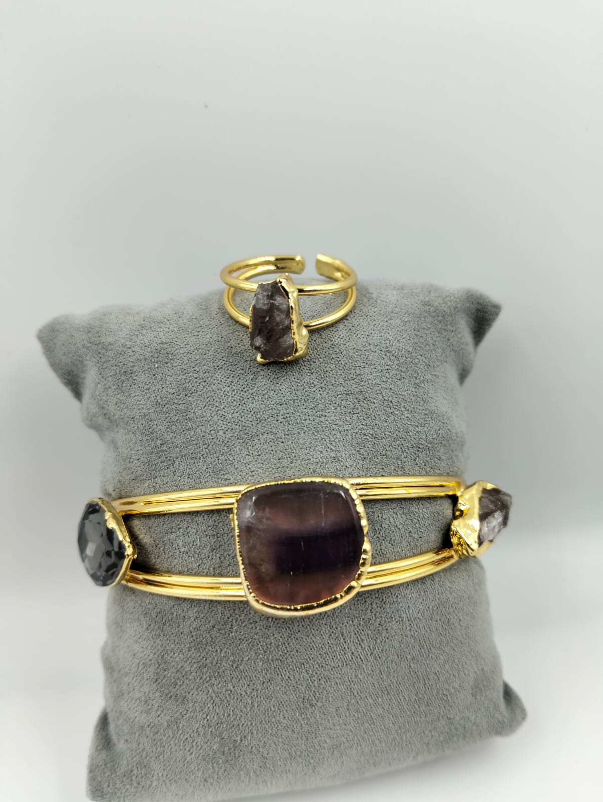 Set Bijoux Doré avec Pierres