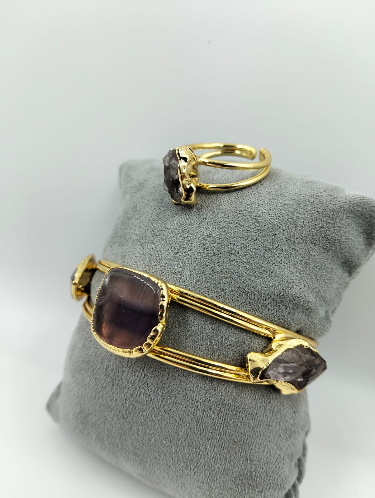 Set Bijoux Doré avec Pierres
