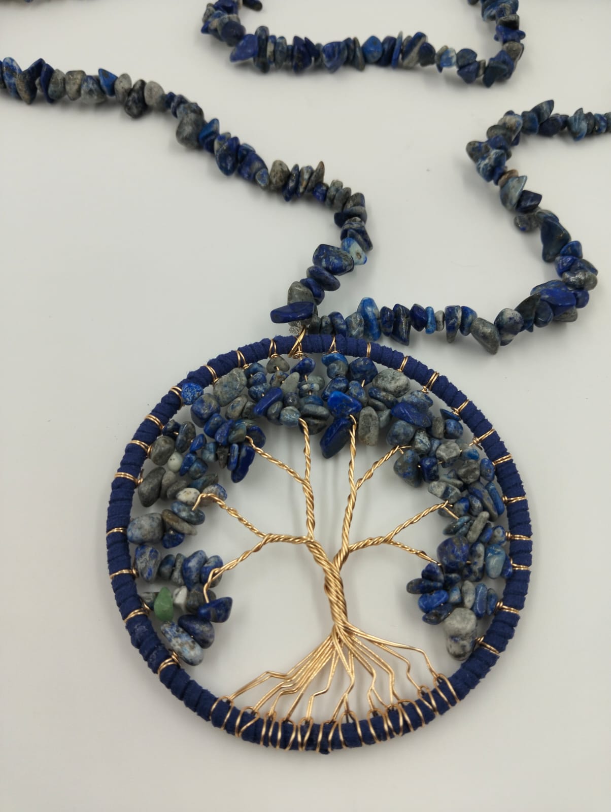 Collier Arbre de Vie en Lapis Lazuli