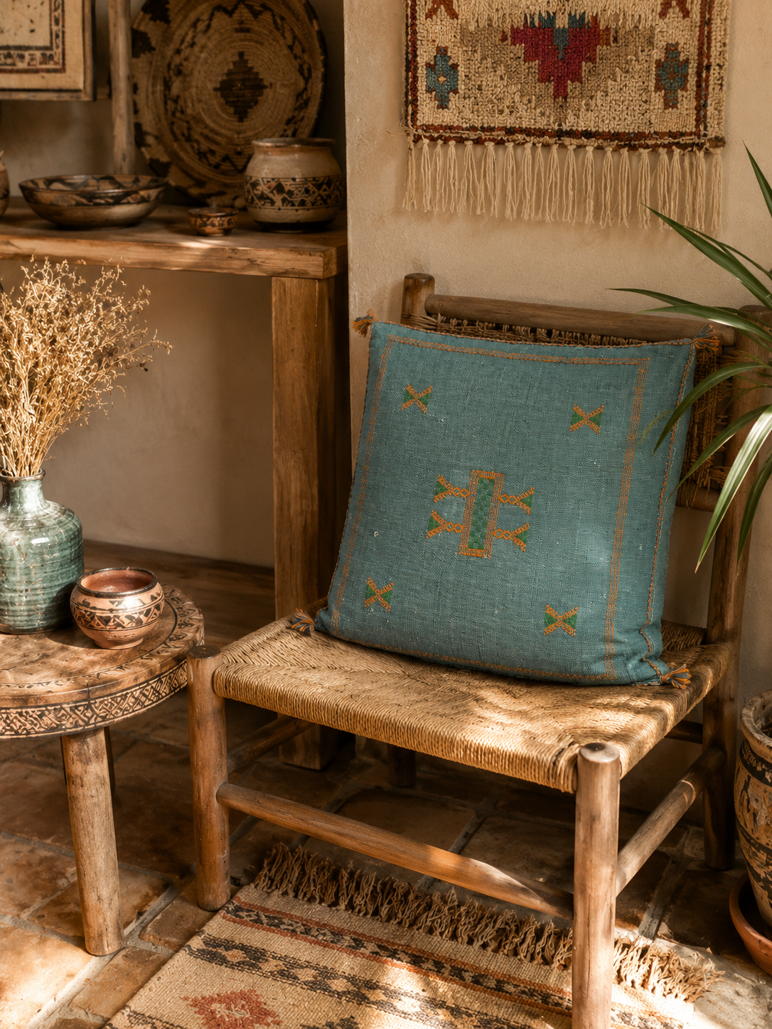 Coussin berbère gris