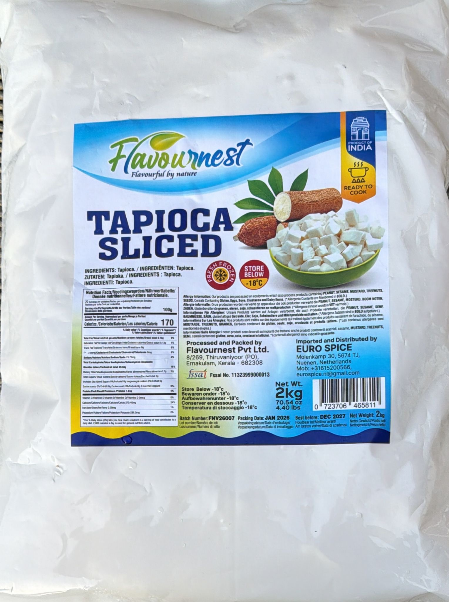Flavour Nest Tapioca Sliced
