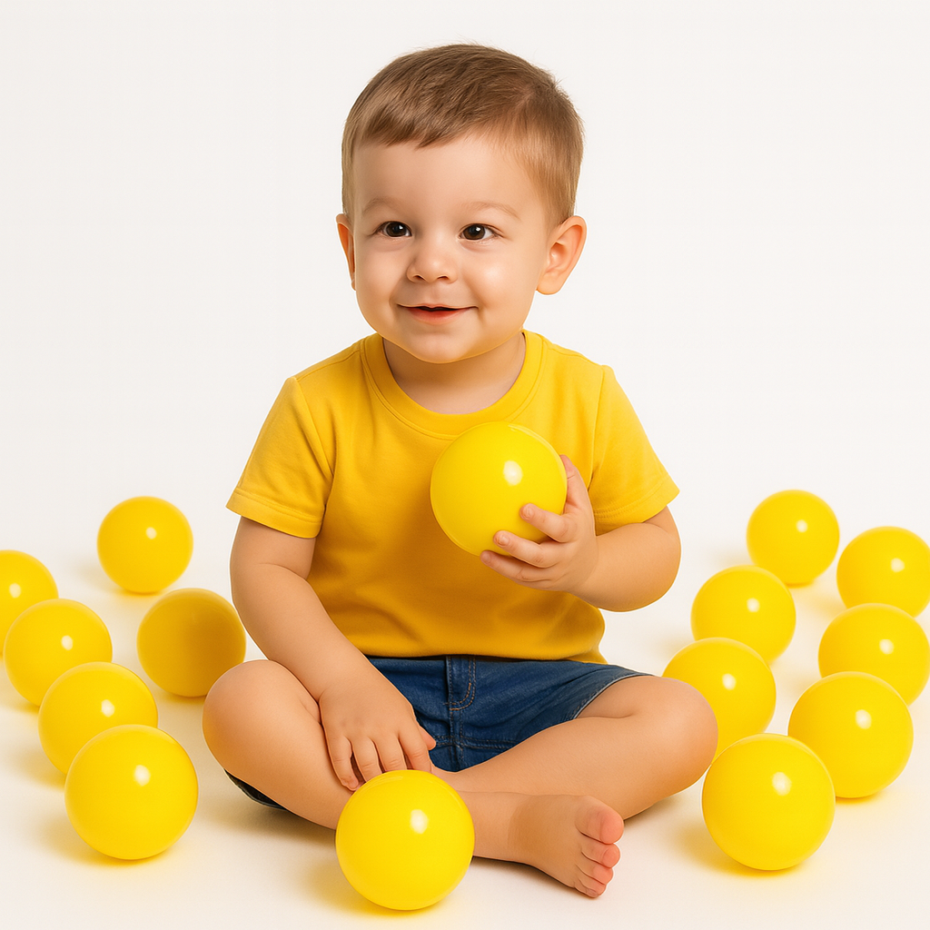 Pelotas para Alberca Amarillas 100 pzs.