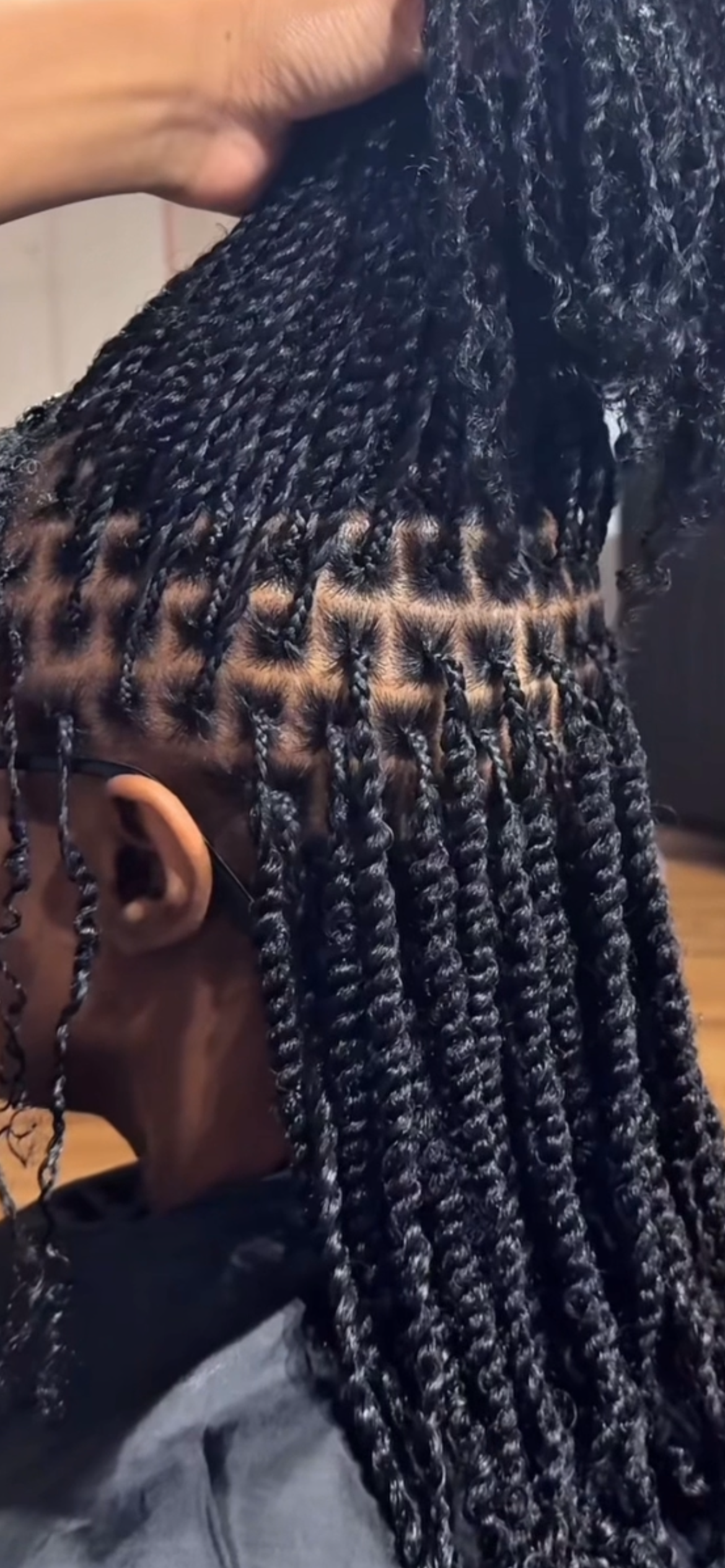 Twist Braids with  natural hair  (Medium size)