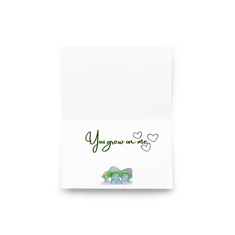 Whimsical Mushroom Art Postcard