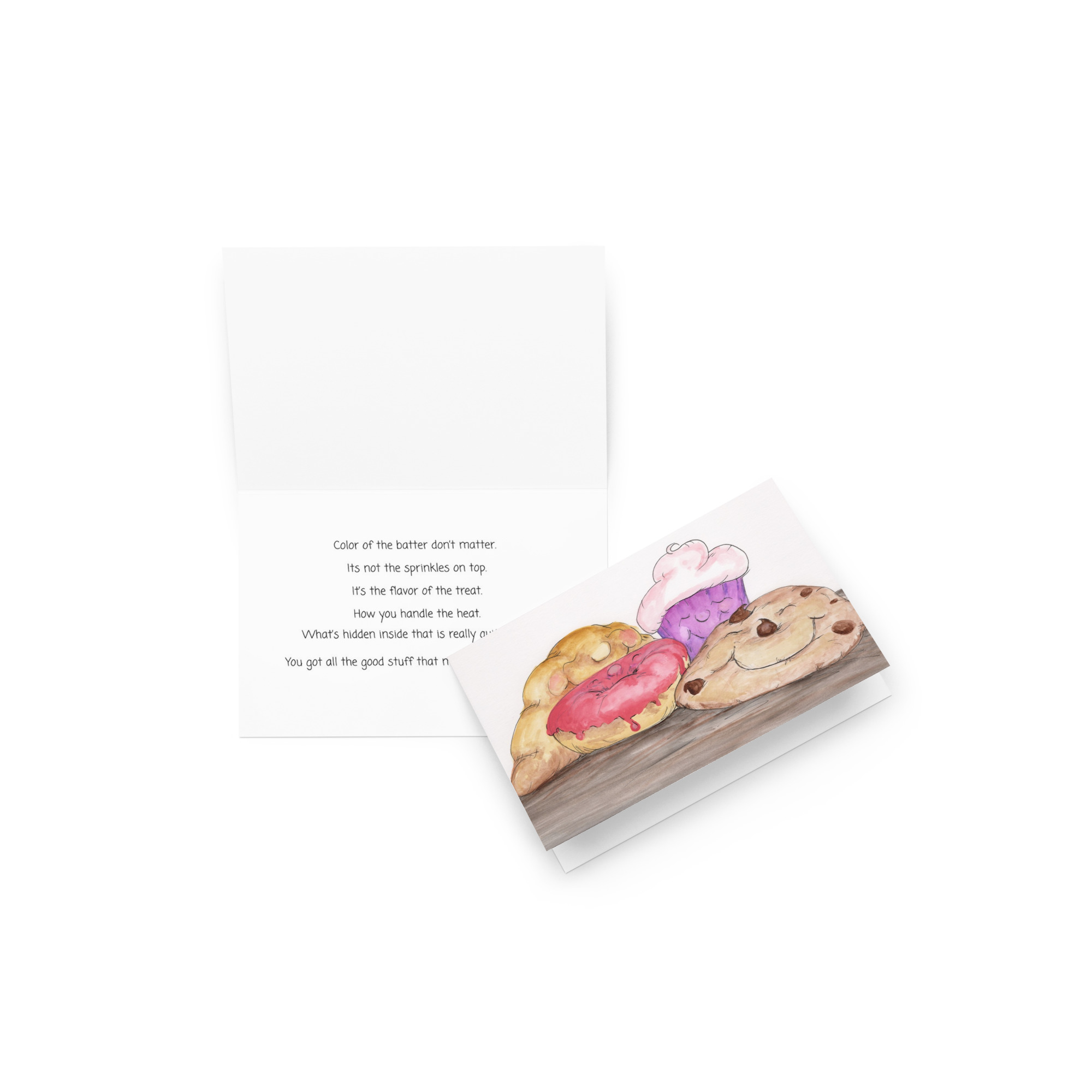 Cute Bakery Art Postcard