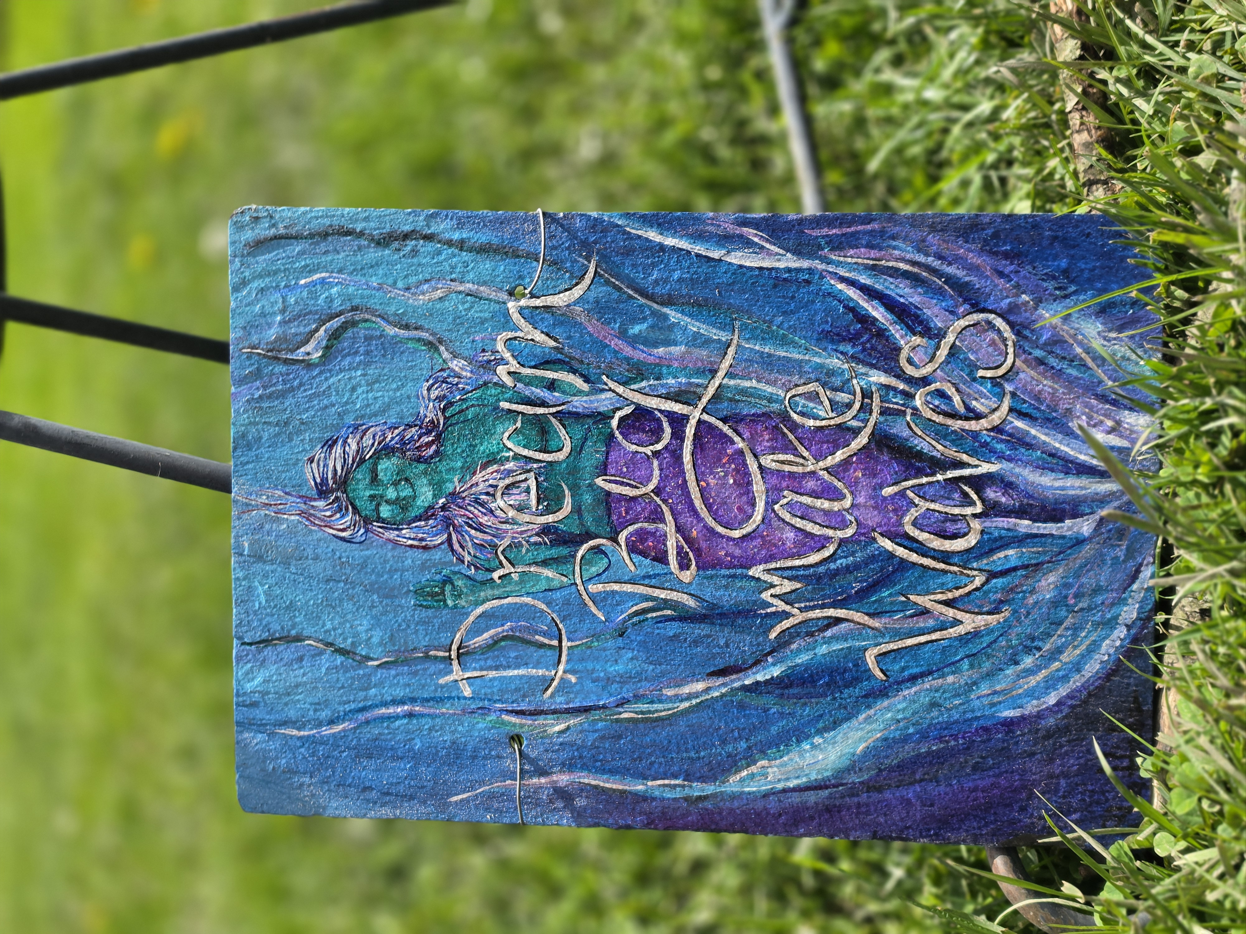 Dream Big Make Waves slate Sign