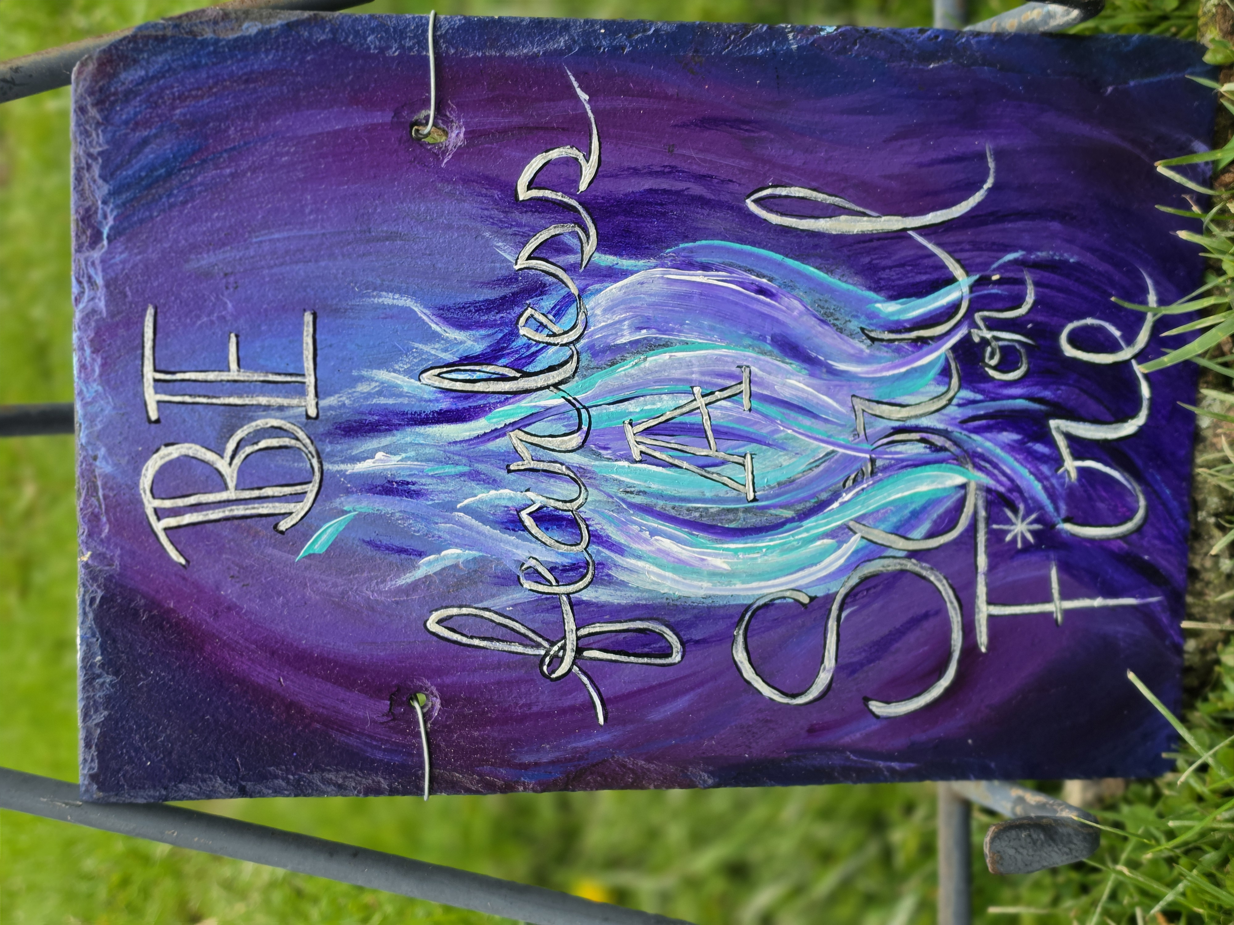 Inspirational Hand-Painted Plaque