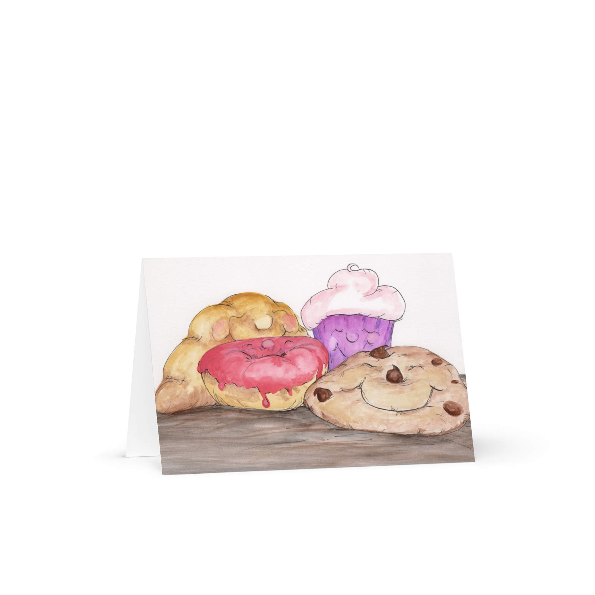 Cute Bakery Art Postcard