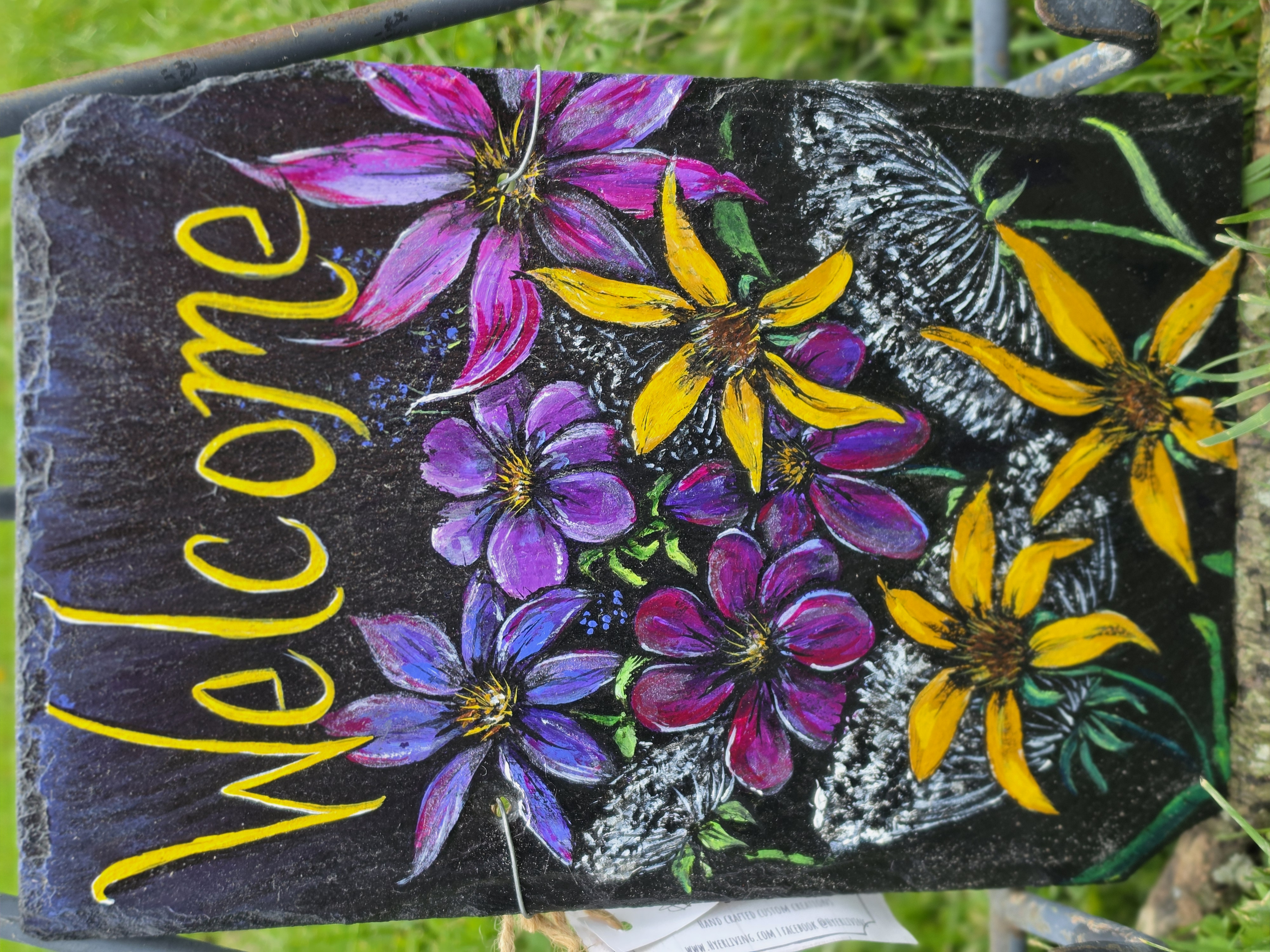 Floral Welcome Sign