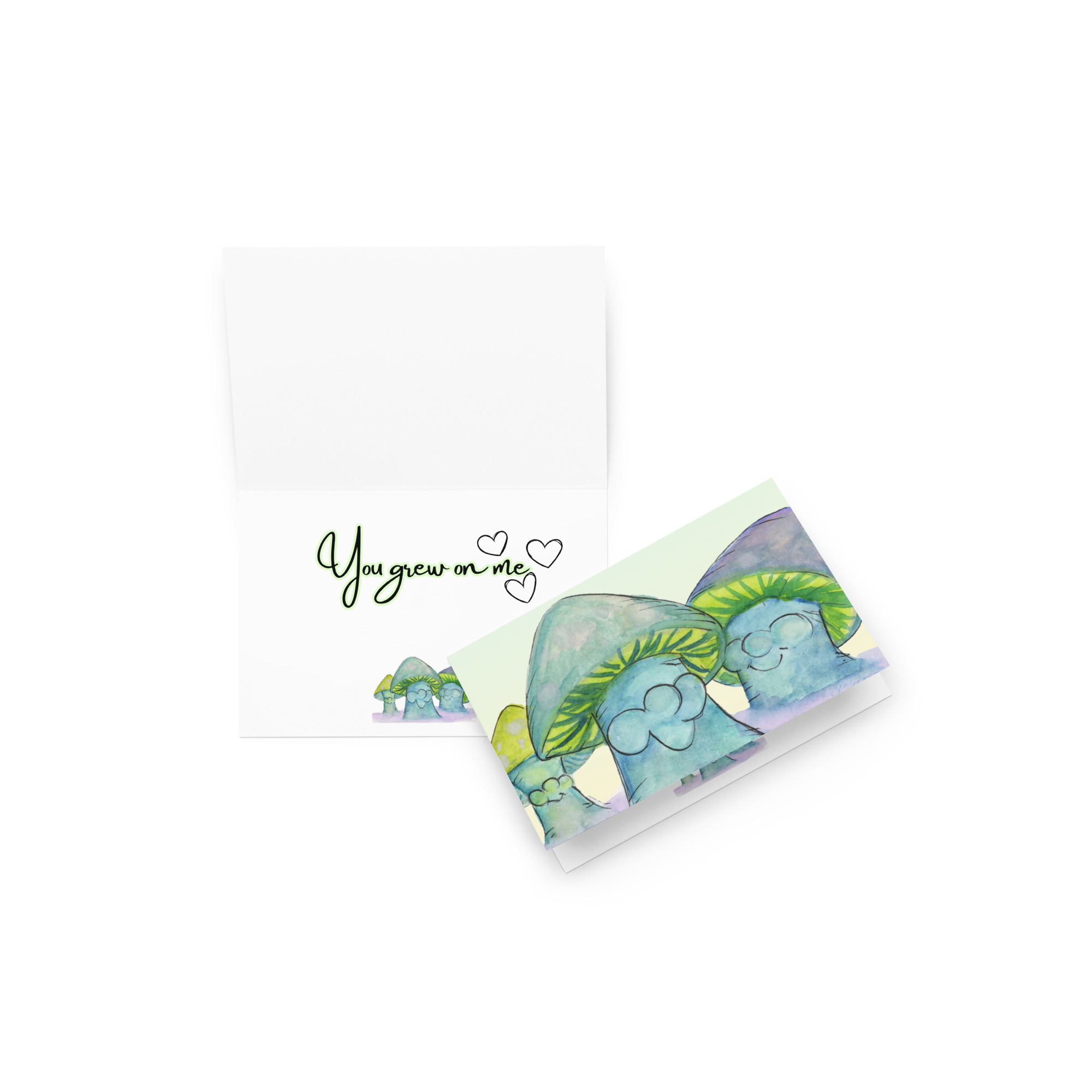 Whimsical Mushroom Art Postcard