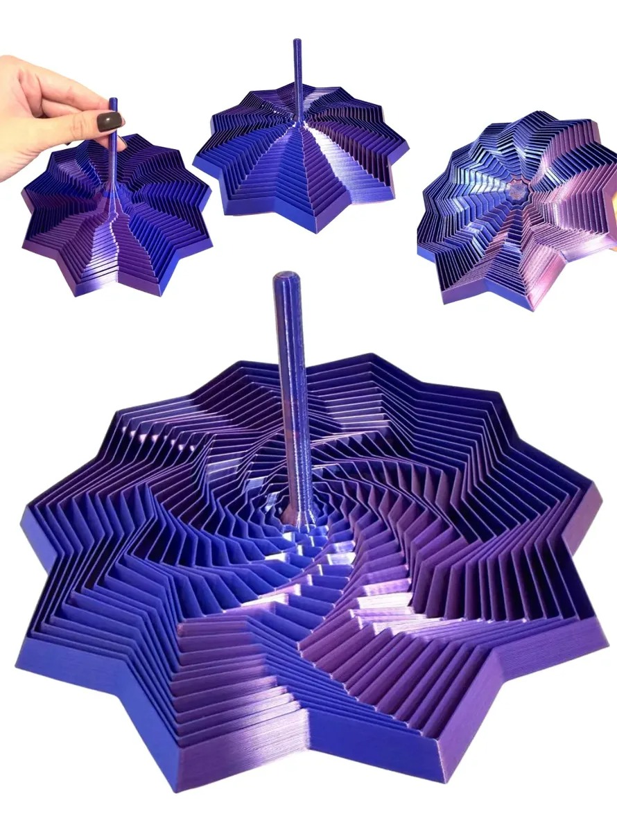 Estrela Articulada 3D Sensorial Anti Stress Fidge