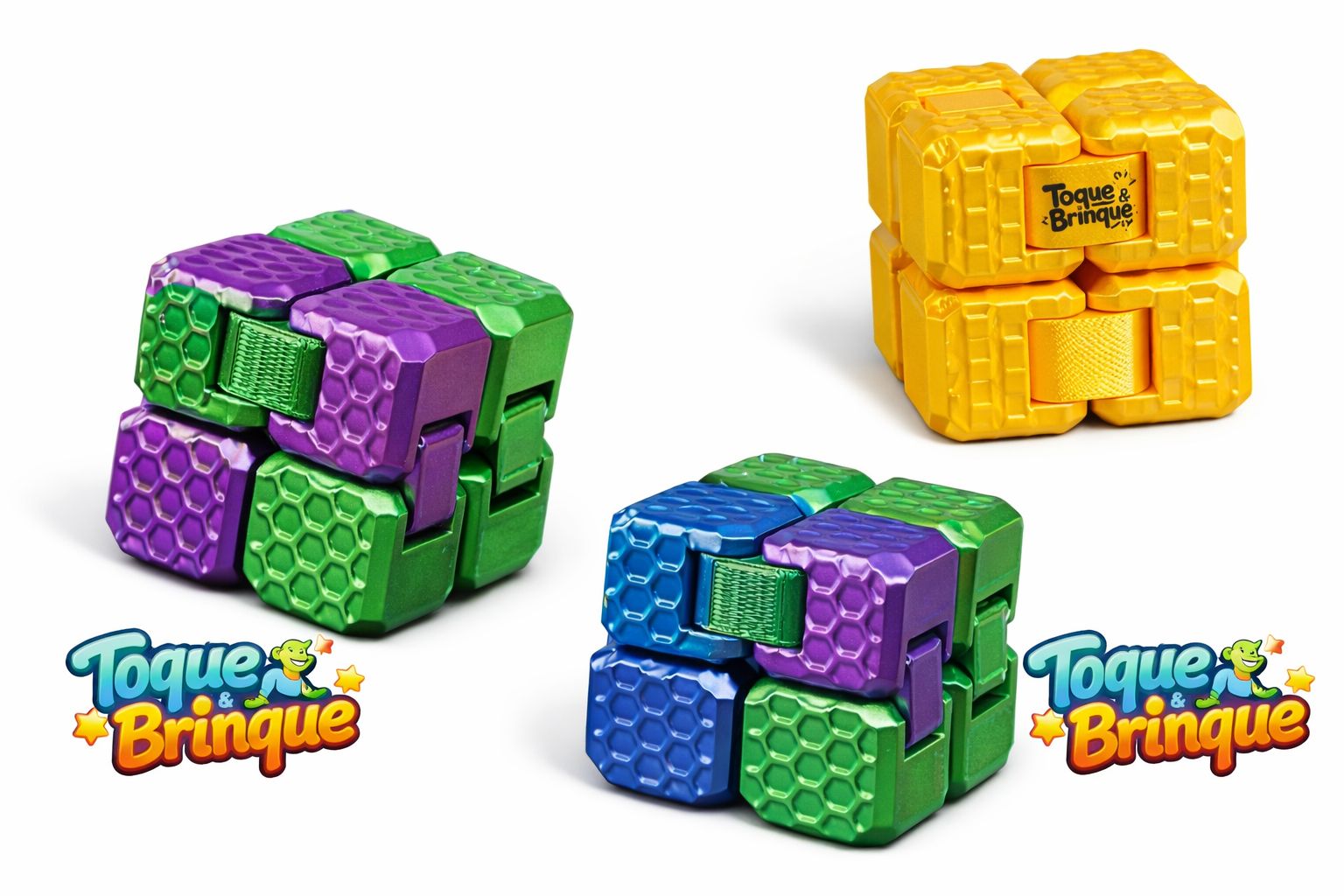 Cubo Mágico  infinito Metalizado