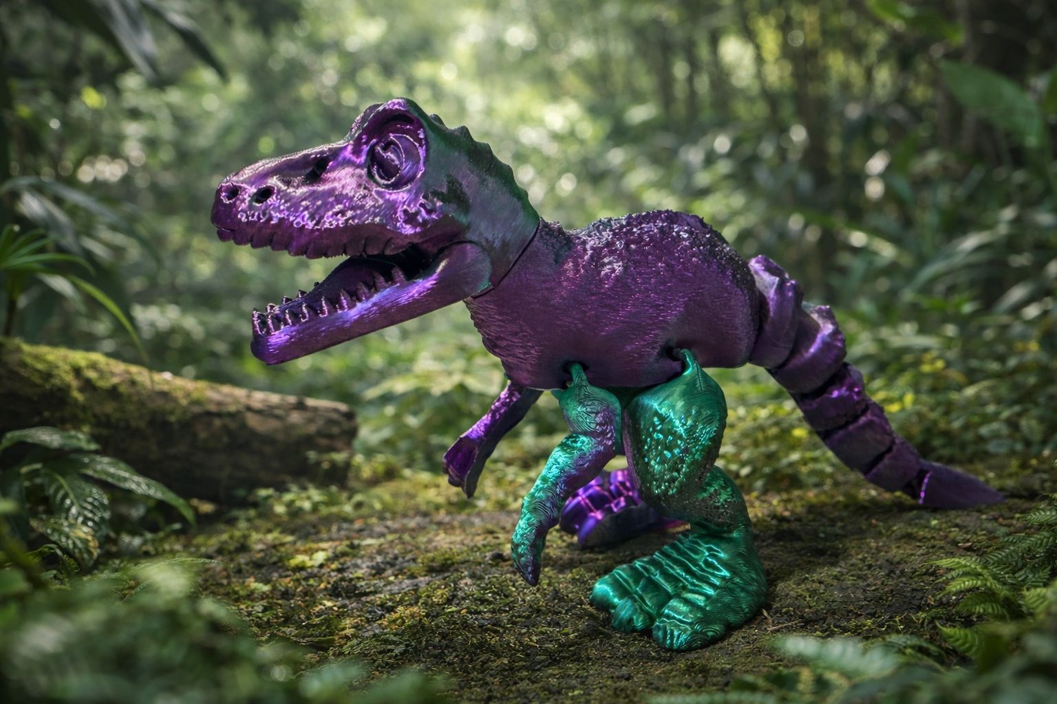 Dinossauro Sensorial Articulado 3D