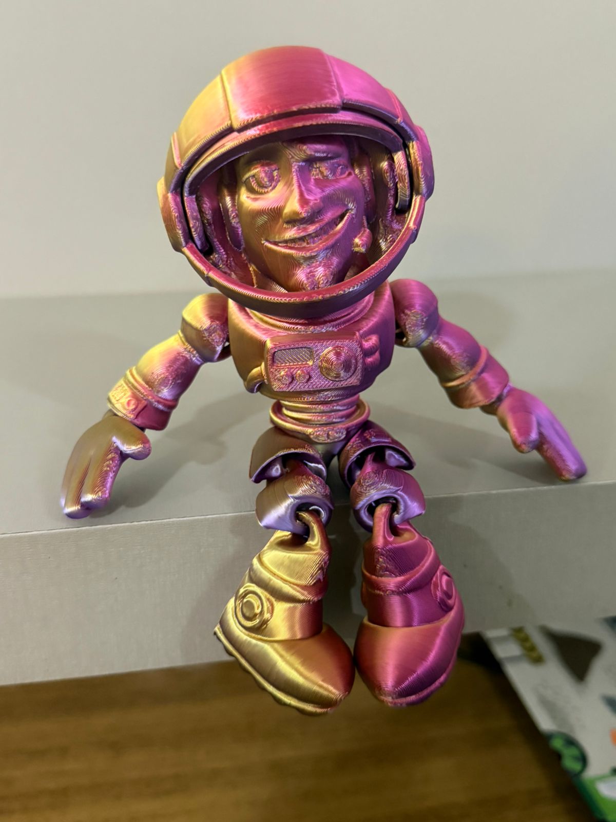 Boneco Astronauta  Buzz lightyear Articulado 3D Sensorial Anti Stress