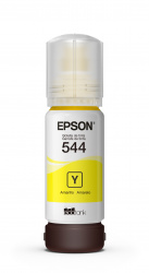 Botella de Tinta Epson T544420-AL Amarillo Dye Original Para EcoTank L1110 L3110 L3150 L5190 L3210 L3250 L3260 L5290 