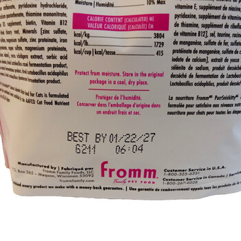 Fromm PurrSnickitty Dry Cat Food 6 OZ Salmon Splendor Recipe Expires 1/22/27 New
