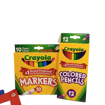 School Supply Essentials Bundle K- 5th Grade Erasers Glue Pencil Binder Pouch