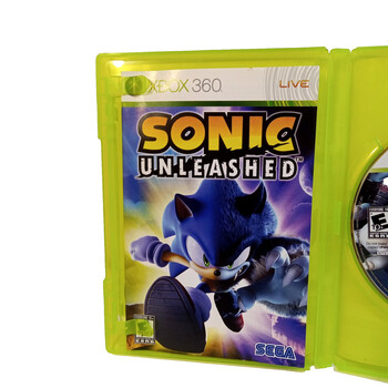 Microsoft Xbox 360 SEGA Video Game Sonic Unleashed Complete Manual Case Disc