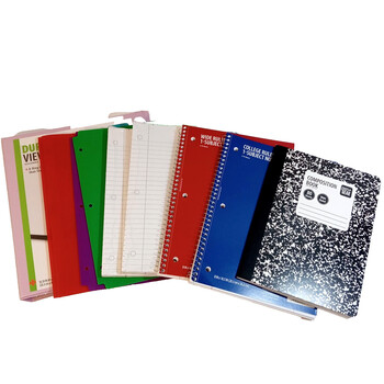 Back To School Supply Essentials Bundle Girls K- 5th Grade Binder Glue Pencils