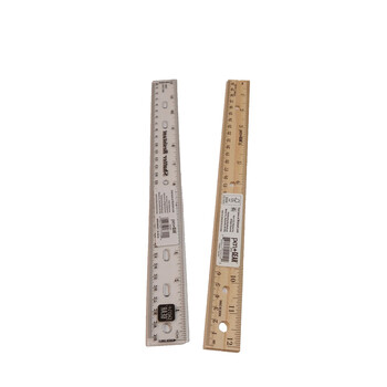 School Supply Bundle K- 5th Grade Lot Of 5 Glue Sticks Clear Wooden Rulers