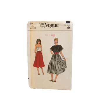 Vogue 8331 Cullottes Skirt Vintage 70s Sewing Pattern Women 12 14 16 New UNCUT