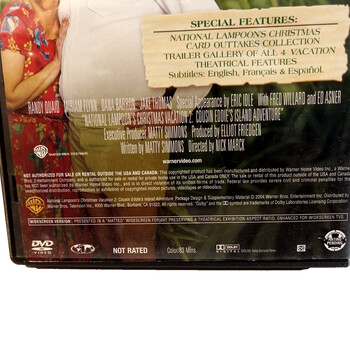 Warner Brothers DVD Movie National Lampoons Christmas Vacation 2 Randy Quaid
