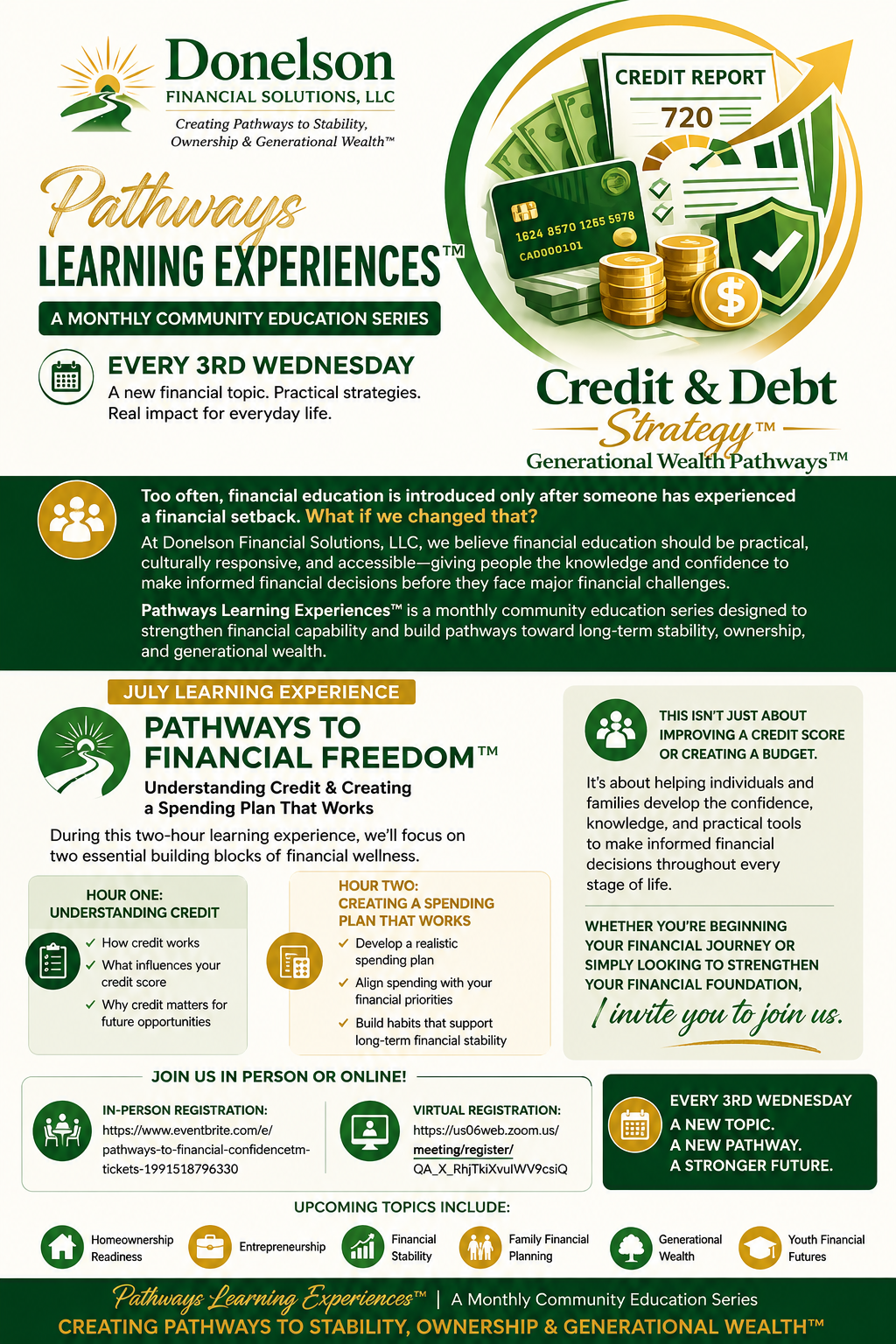 Understanding Credit & Creating a Spending Plan That Works