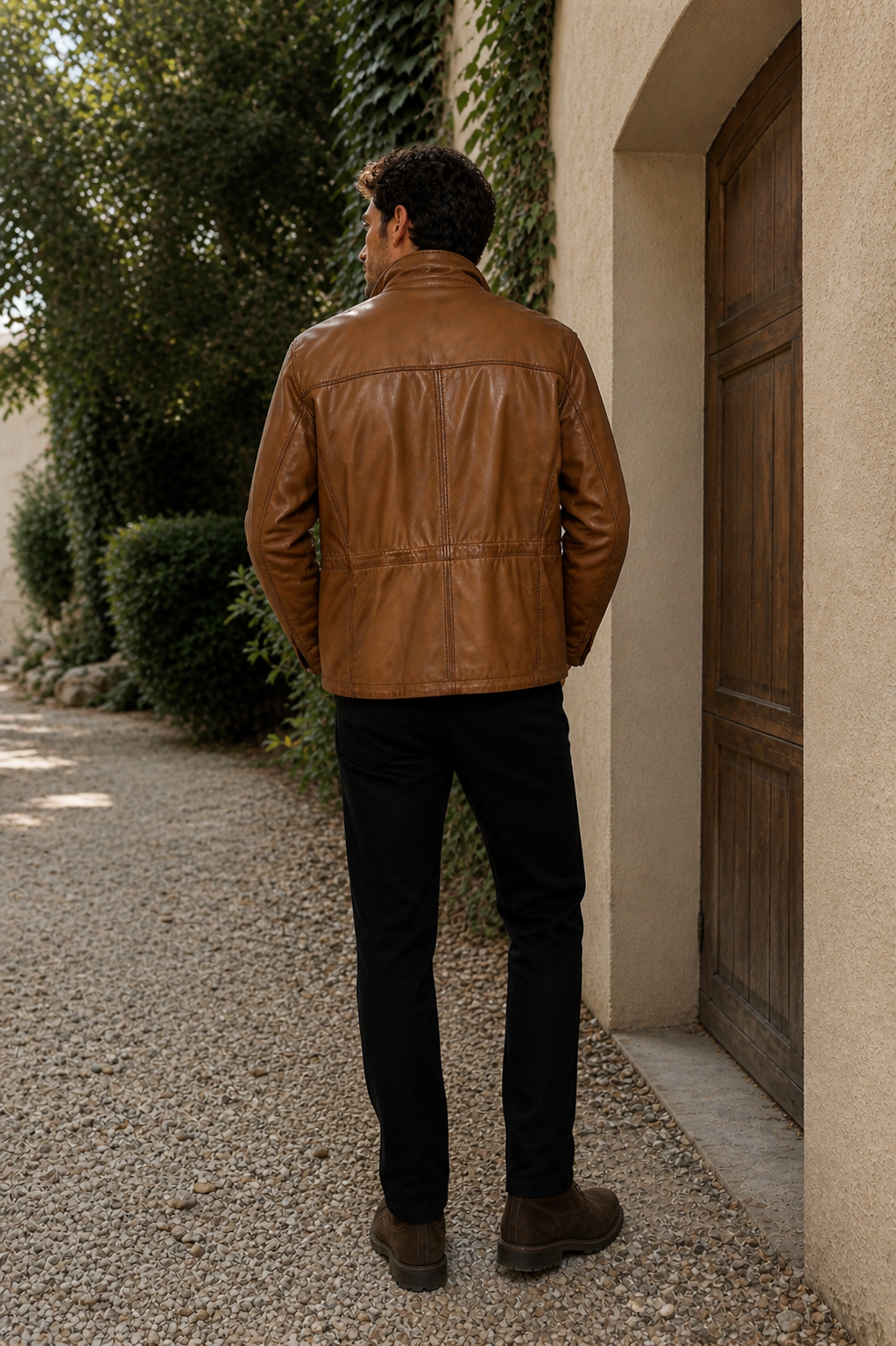Men's Brown Leather Jacket