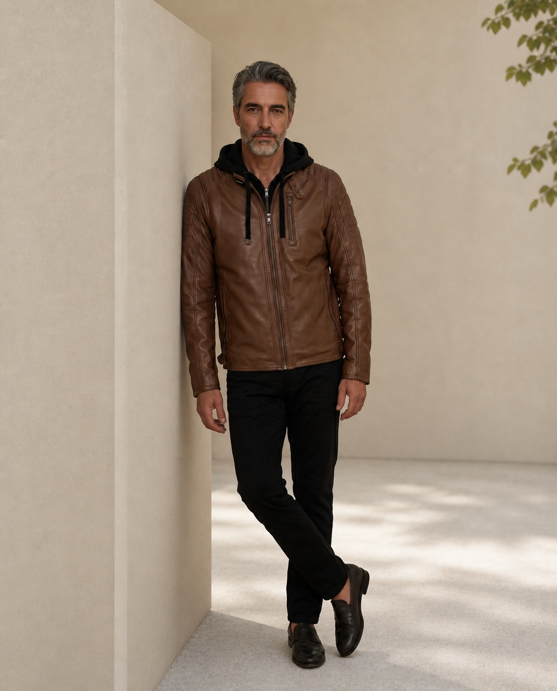 Men's Brown Leather Jacket