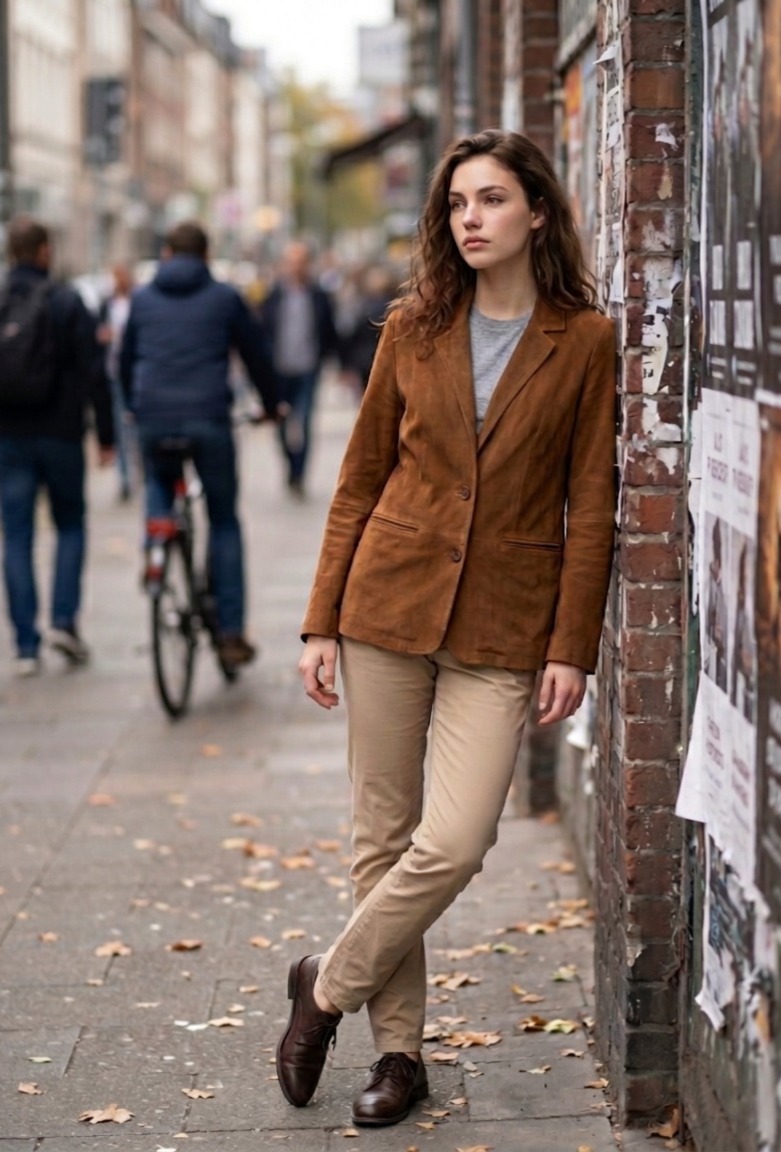 Brown Suede Blazer