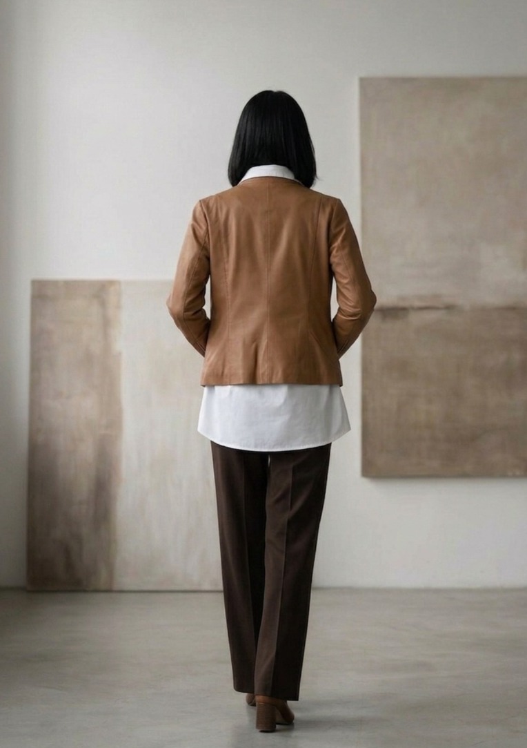 Women's Brown Leather Jacket