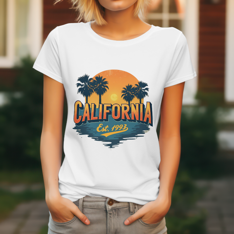 California Sunset Graphic T-Shirt 