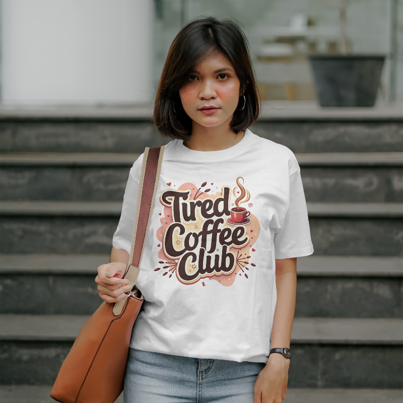 Tired Coffee Club Mom T-Shirt