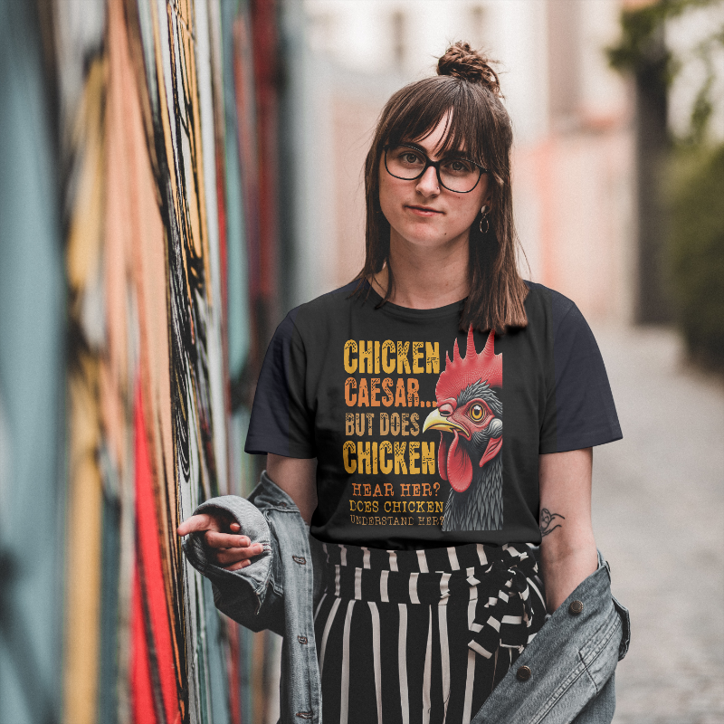 Chicken Caesar Funny T-Shirt 