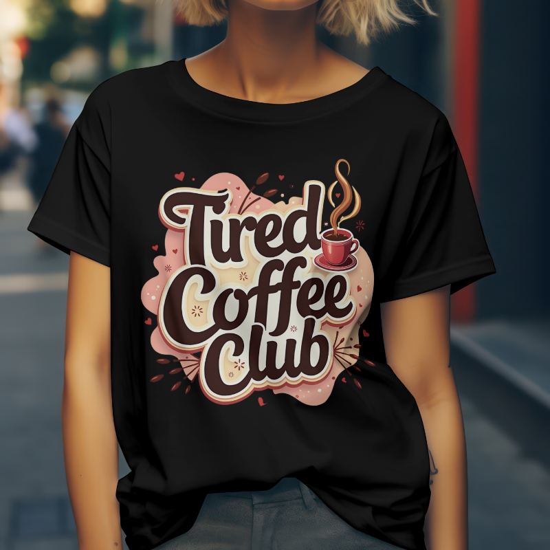 Tired Coffee Club Mom T-Shirt