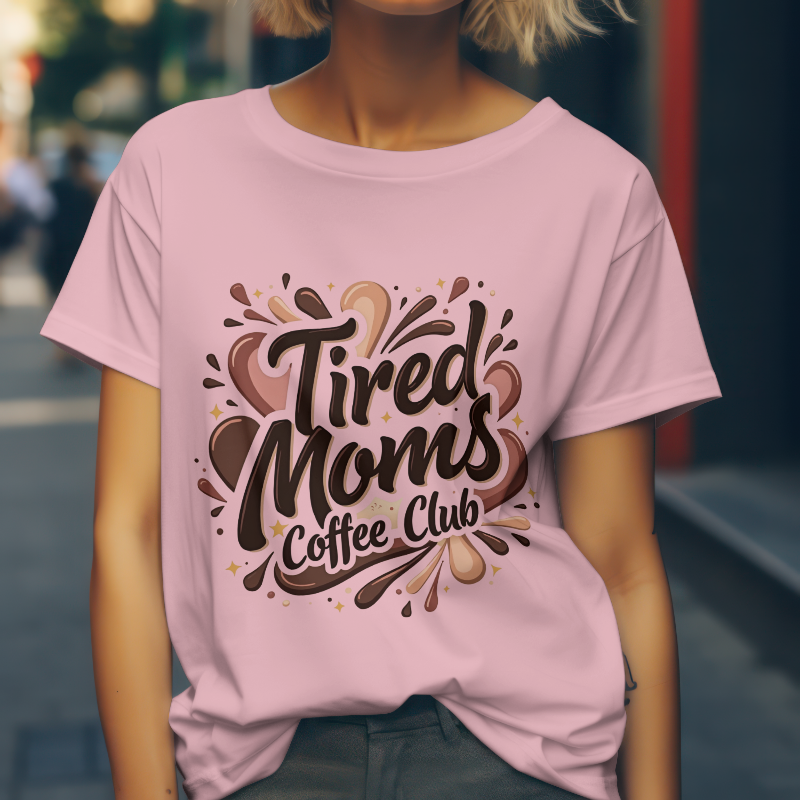 Tired Coffee Club Mom T-Shirt 