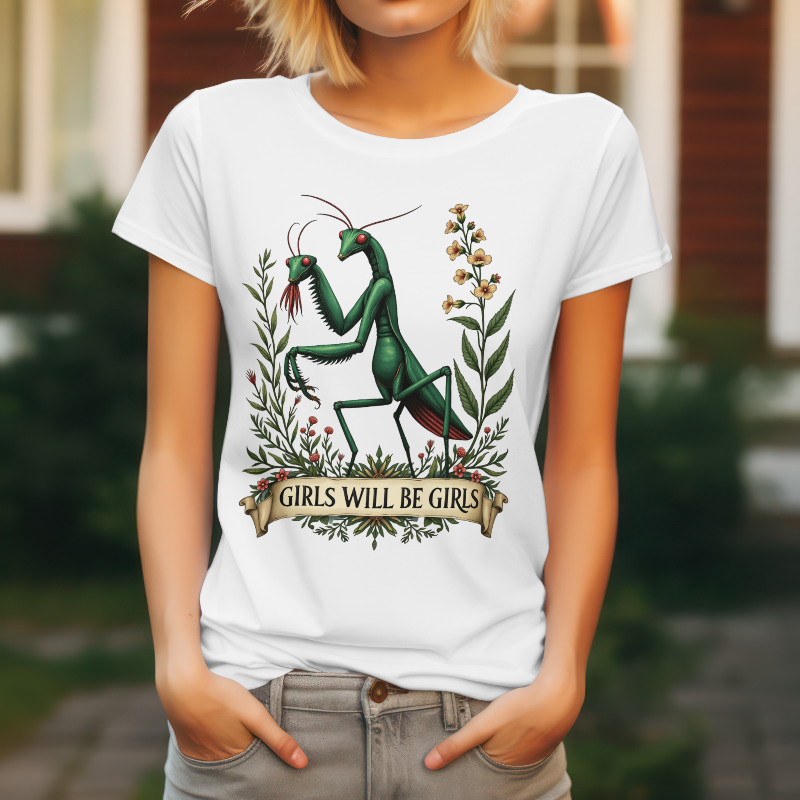 Girls Will Be Girls T-Shirt - Minimalist Empowerment Aesthetic Tee