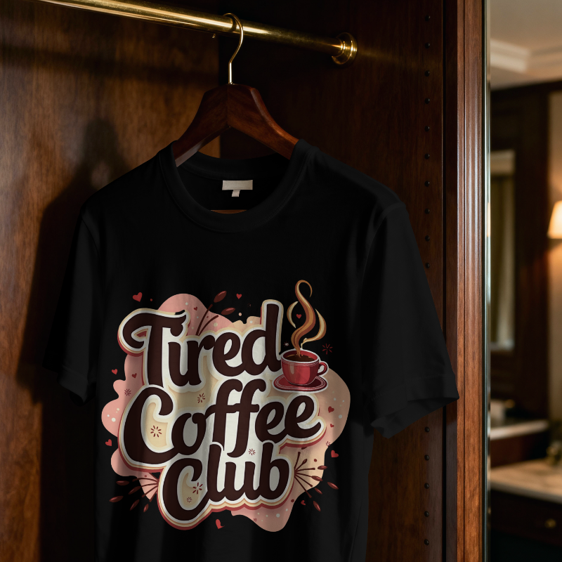 Tired Coffee Club Mom T-Shirt