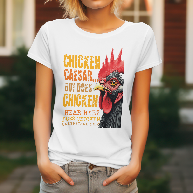 Chicken Caesar Funny T-Shirt 