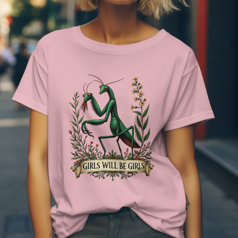 Girls Will Be Girls T-Shirt - Minimalist Empowerment Aesthetic Tee