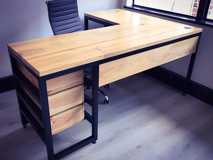 Modern L-Shaped Office Desk
