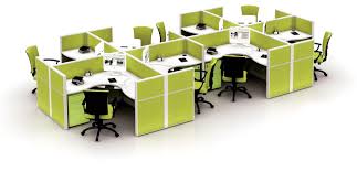 Modular Office Cubicle Set