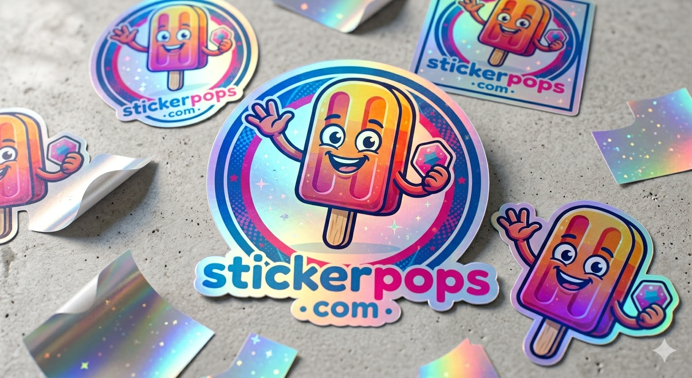 5 StickerPops Holographic Stickers