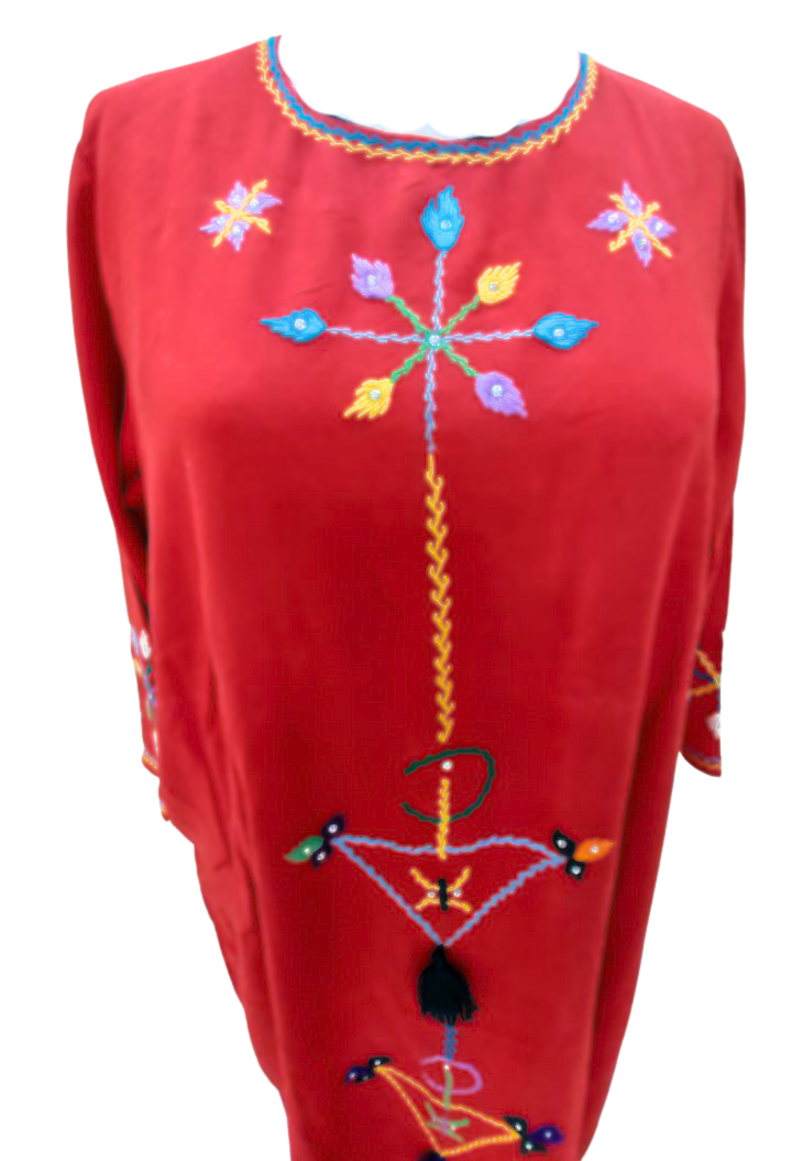 Robe amazigh créee et portée par les femmes du Tafilalet