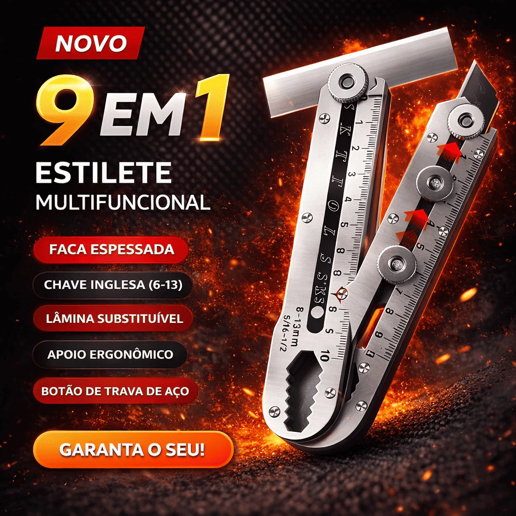 Estilete Profissional 18mm Aço Inox Com Trava Cortante Afiado Ferramenta Multiuso