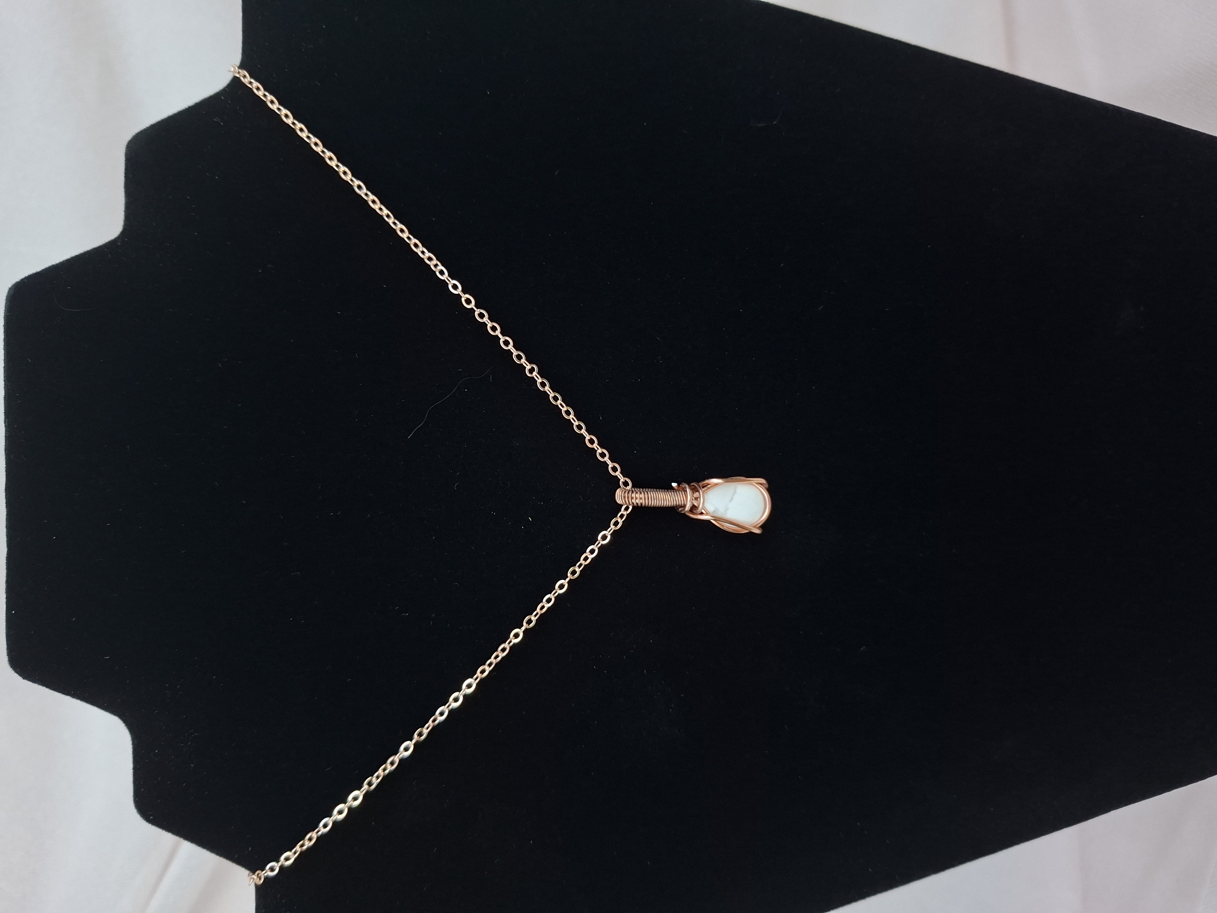 Collier Gouttelette Or rose