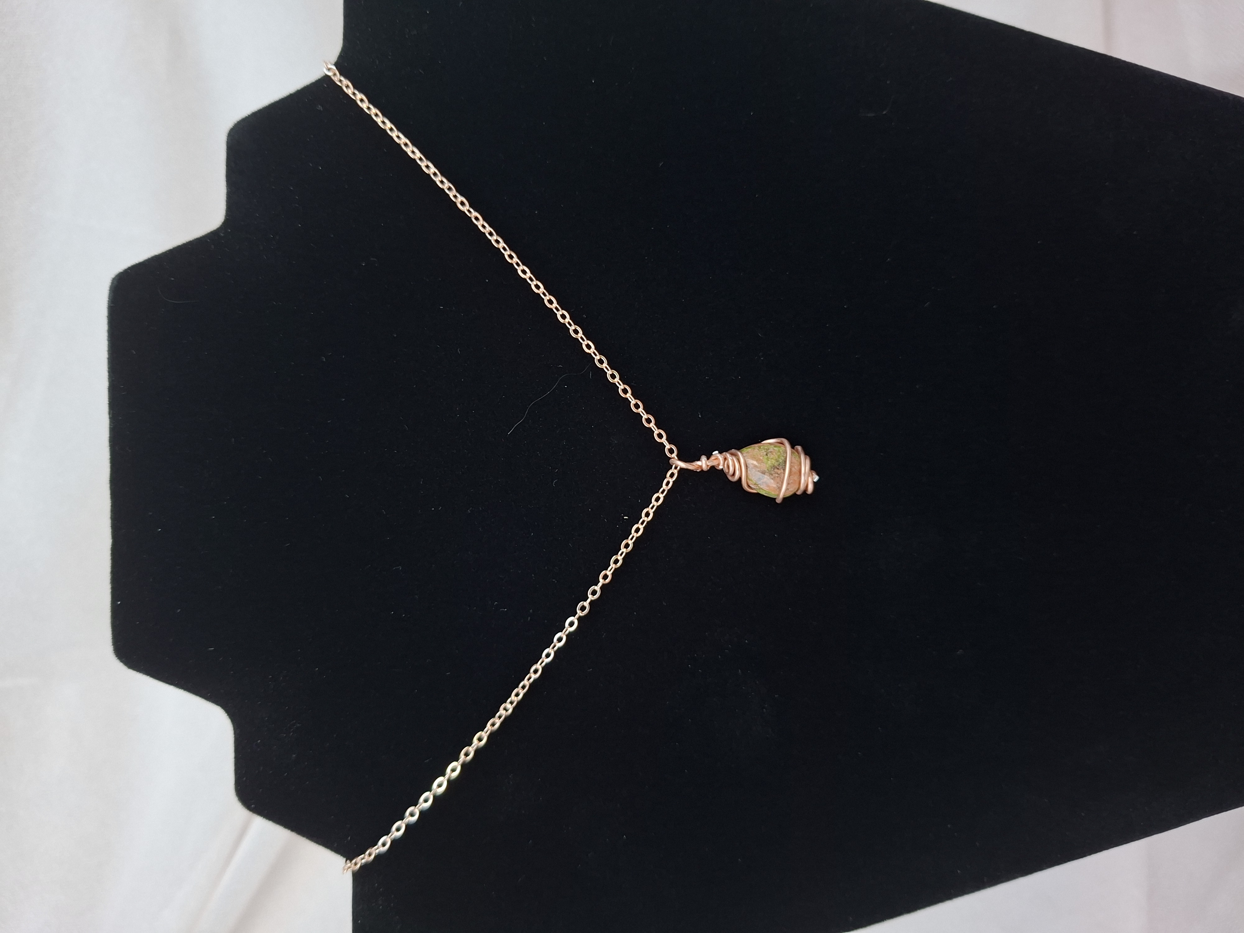 Collier Gouttelette Or rose