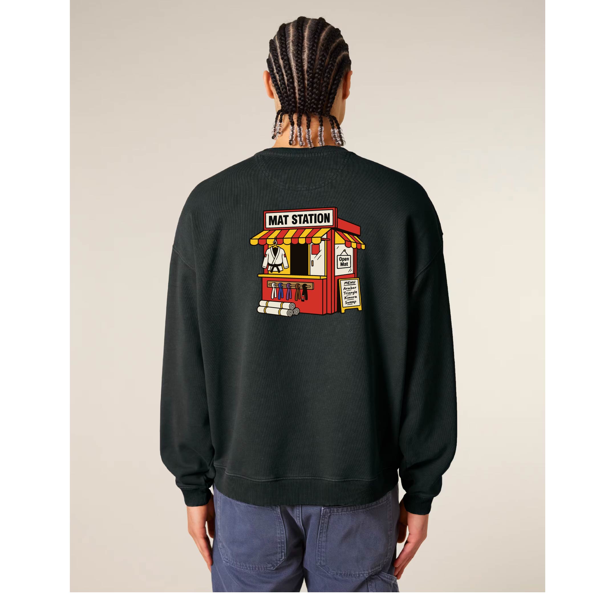 MAT STATION Graphic Washed Pullover