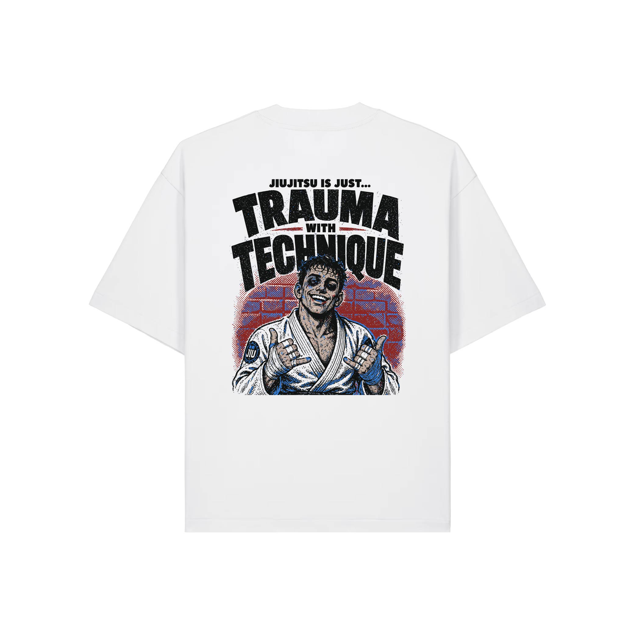 TRAUMA WITH TECHNIQUE Graphic OVERSIZED T-Shirt