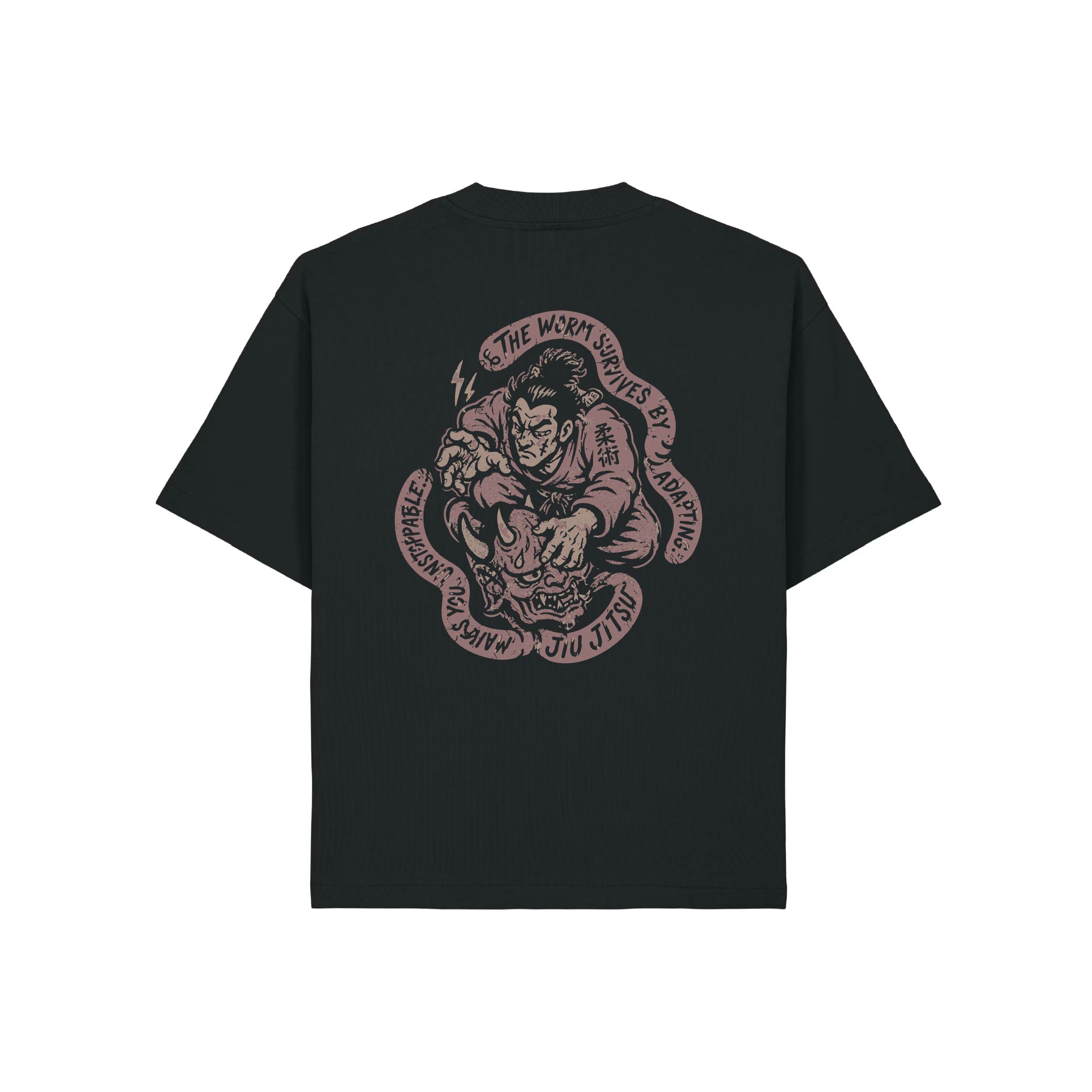 WORM JIUJITSU Graphic OVERSIZED T-Shirt